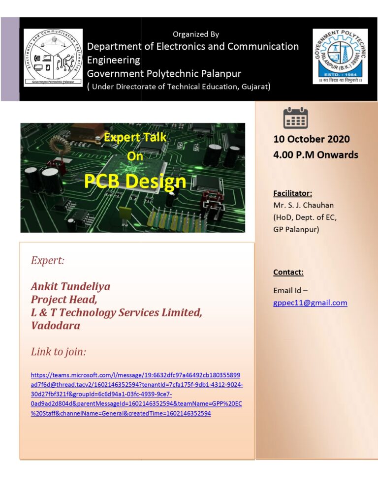 Expert Lecture: PCB Designing
